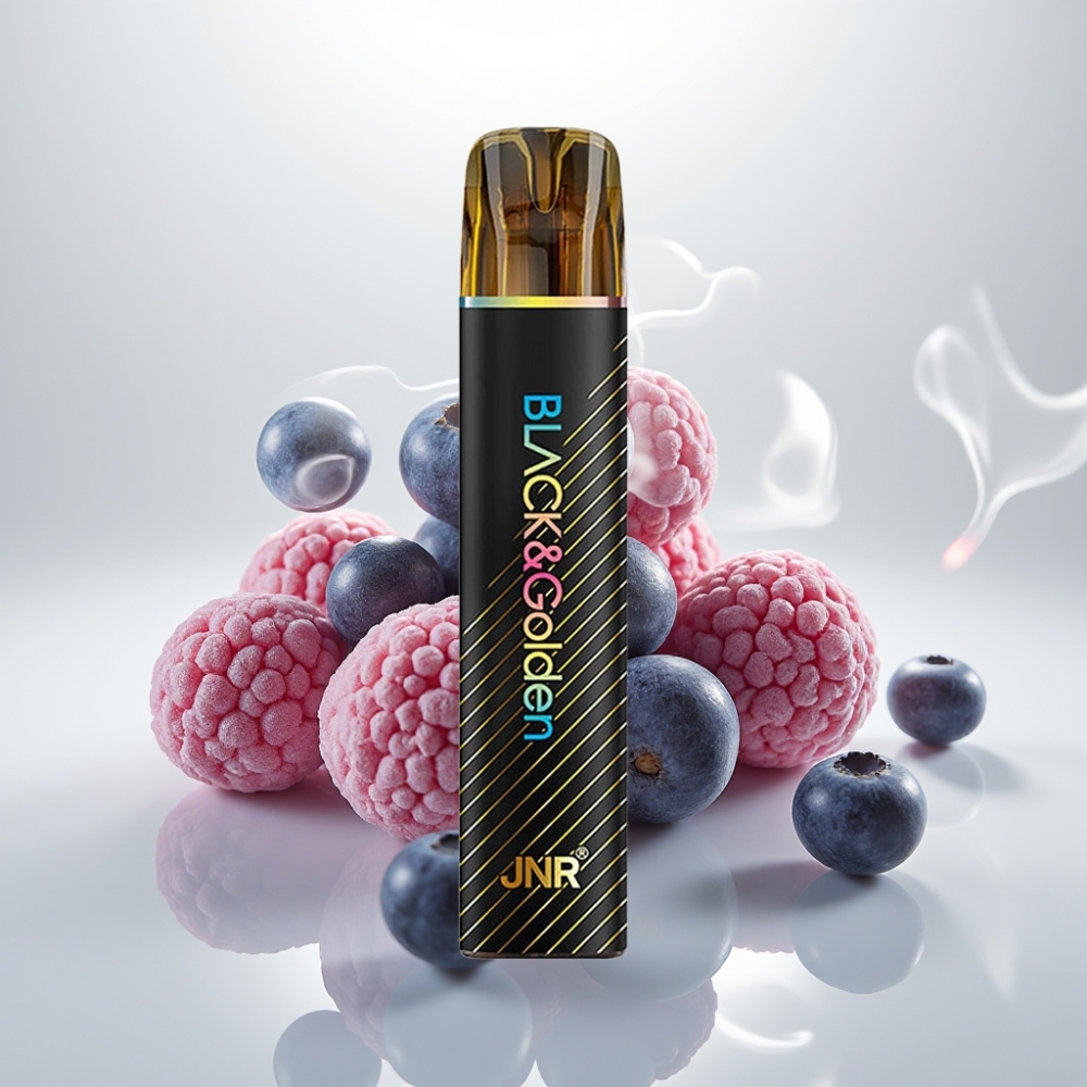 JNR BlackGolden 800 Puffs 550mAh Blueberry Bubble Gum Disposable Vape