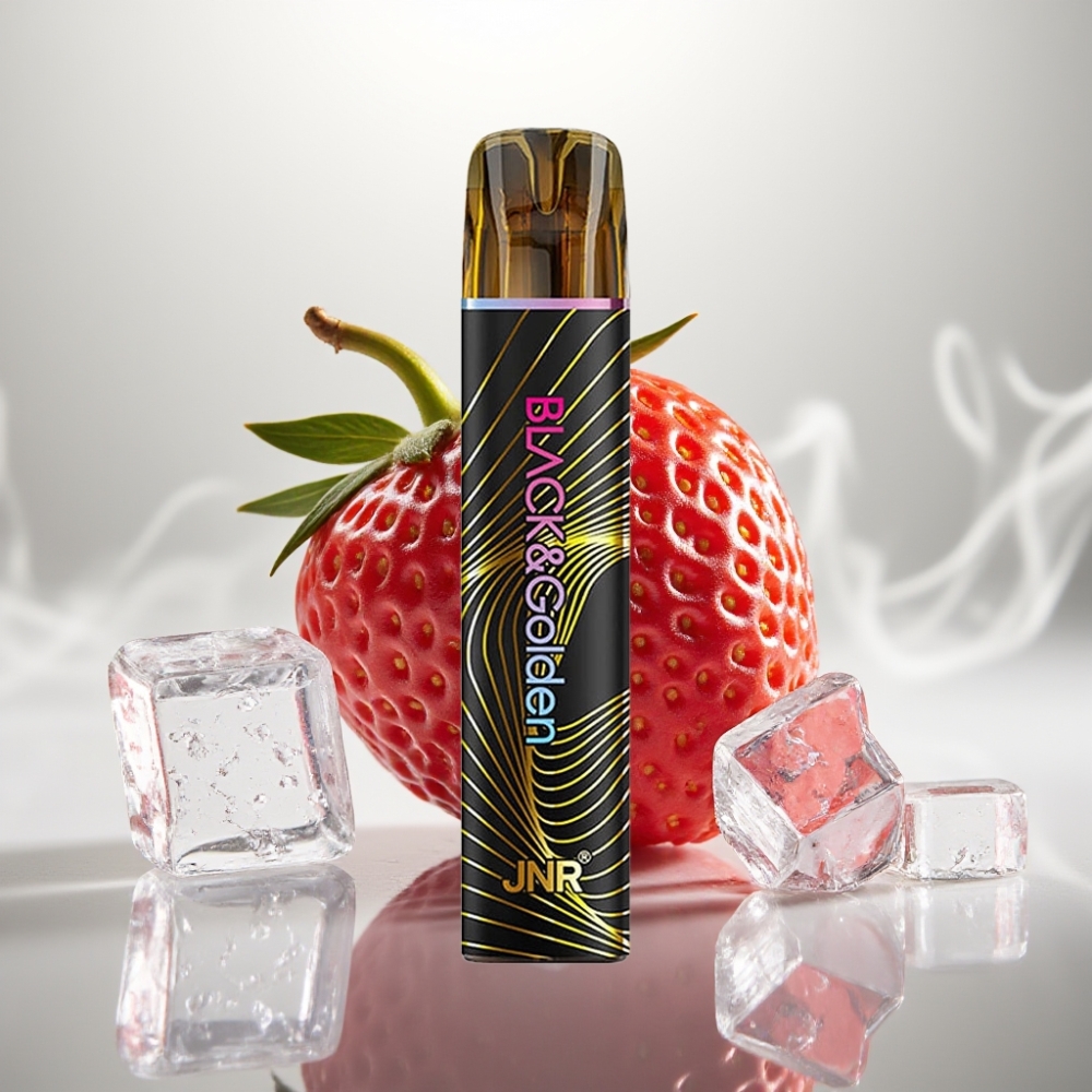 JNR BlackGolden 800 Puffs 550mAh Strawberry Ice Disposable Vape
