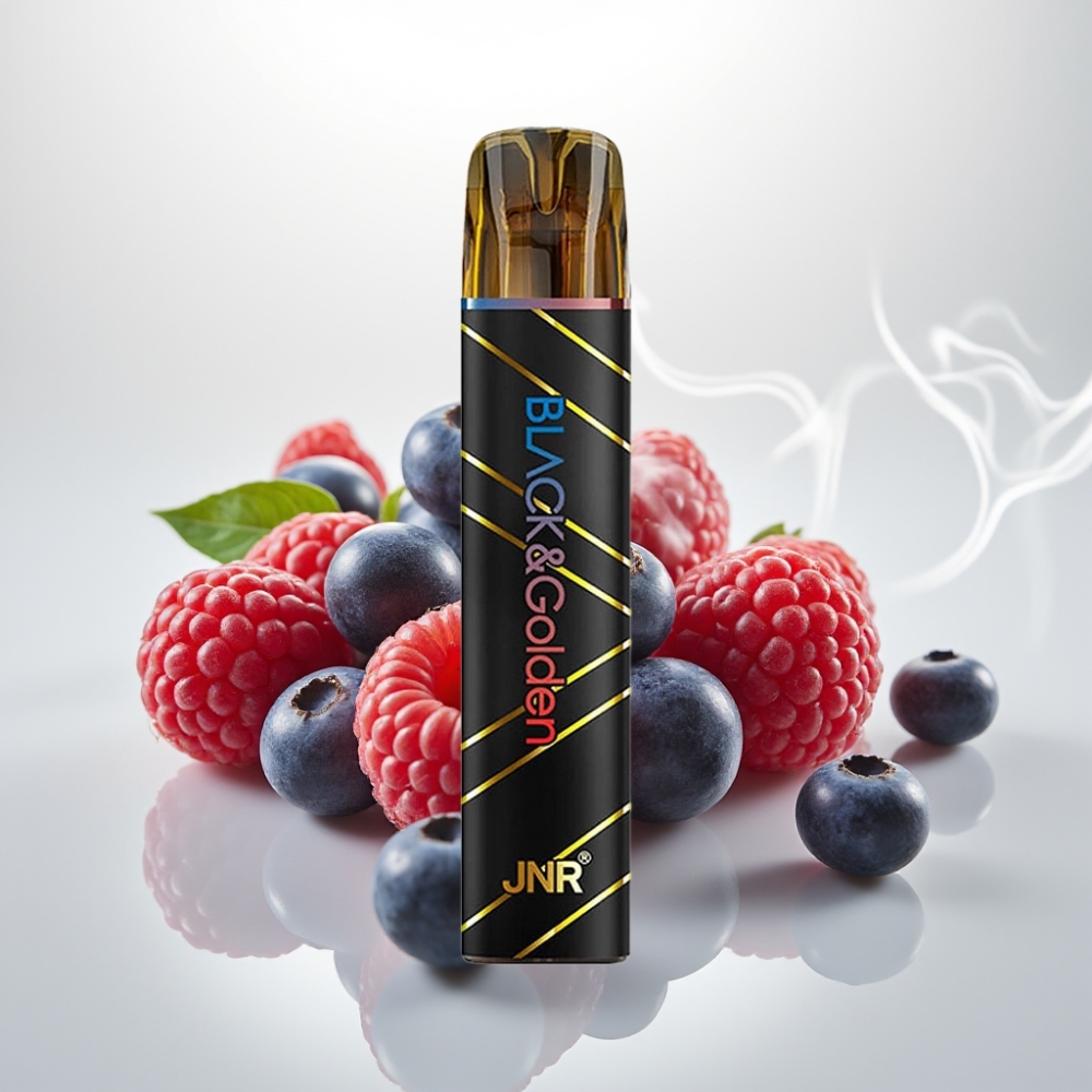 JNR BlackGolden 800 Puffs TPD Blueberry Sour Raspberry Disposable Vape