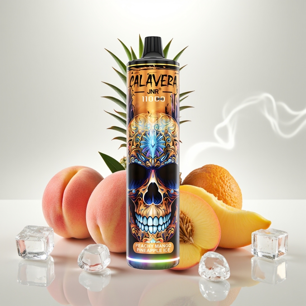 JNR Calavera 11000 Puffs Mesh 21ml Peach Mango Pineapple Ice