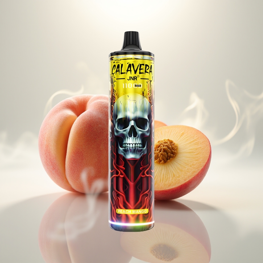 JNR Calavera 11000 Puffs Mesh Peach Mango Disposable Vape