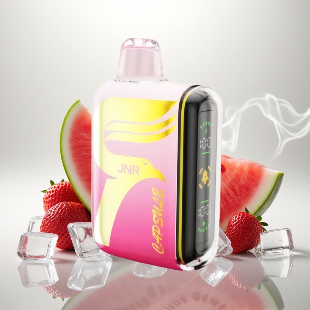 JNR Capsule 15000 Puffs Disposable Vape 20ml Dual Mesh Strawberry Watermelon Ice