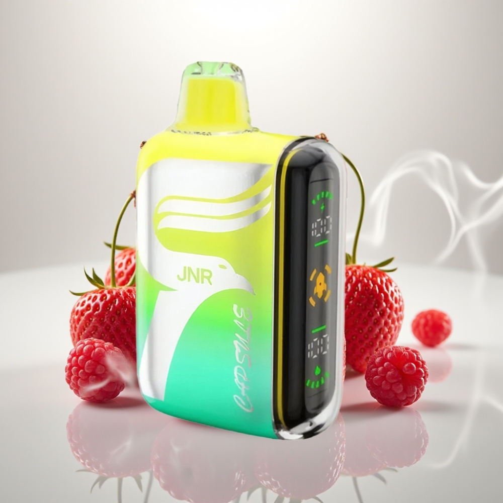 JNR Capsule 15000 Puffs Dual Mesh Strawberry Raspberry Cherry