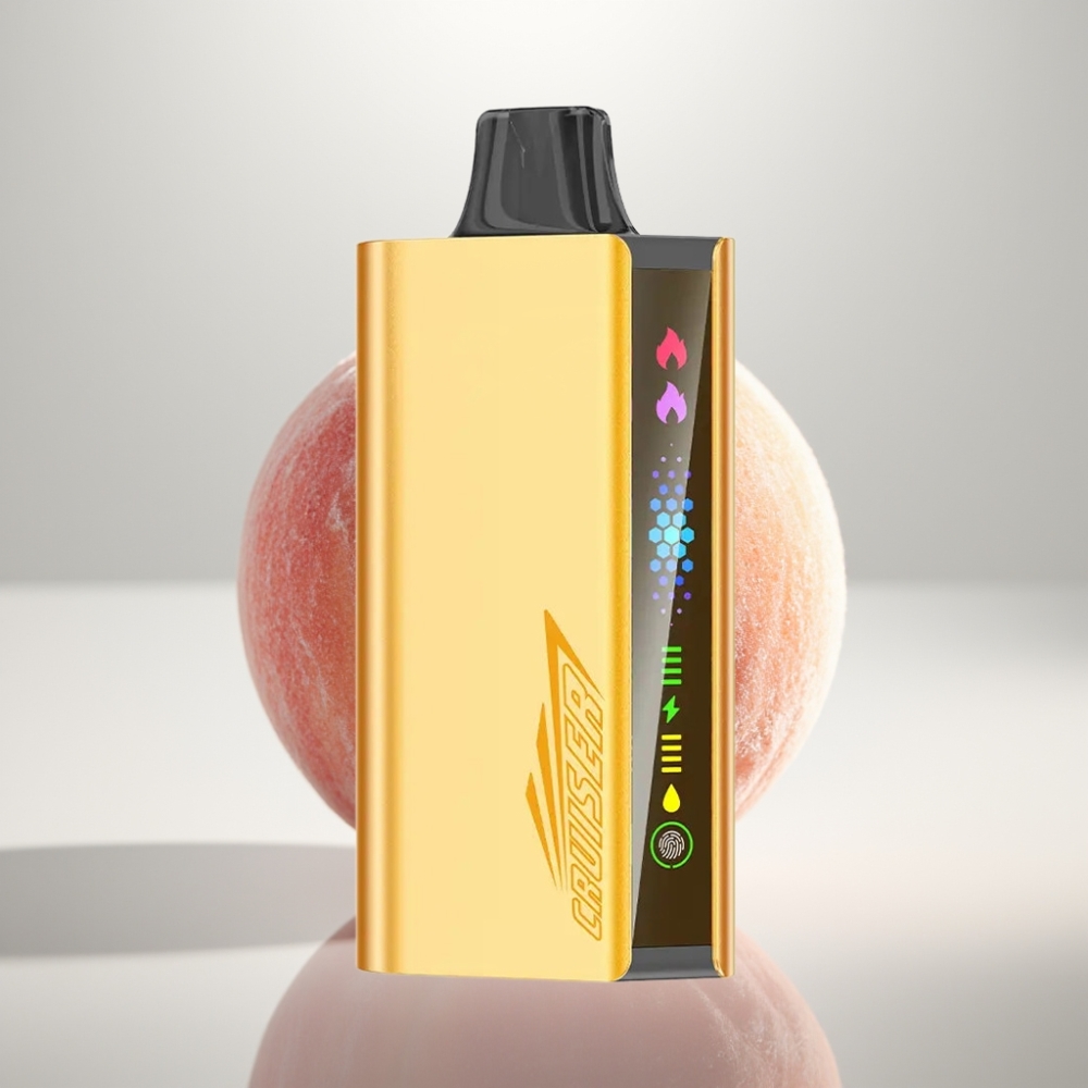 JNR Cruiser 12000 Puffs No-Charge Disposable Vape Dual Mesh Peach Ice
