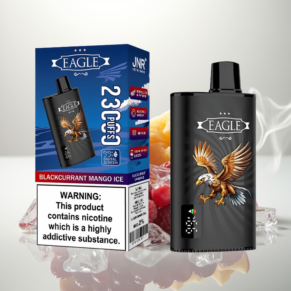 JNR EAGLE Smart 23000 Puffs Digital Screen Adjustable Airflow Blackcurrant Mango Ice