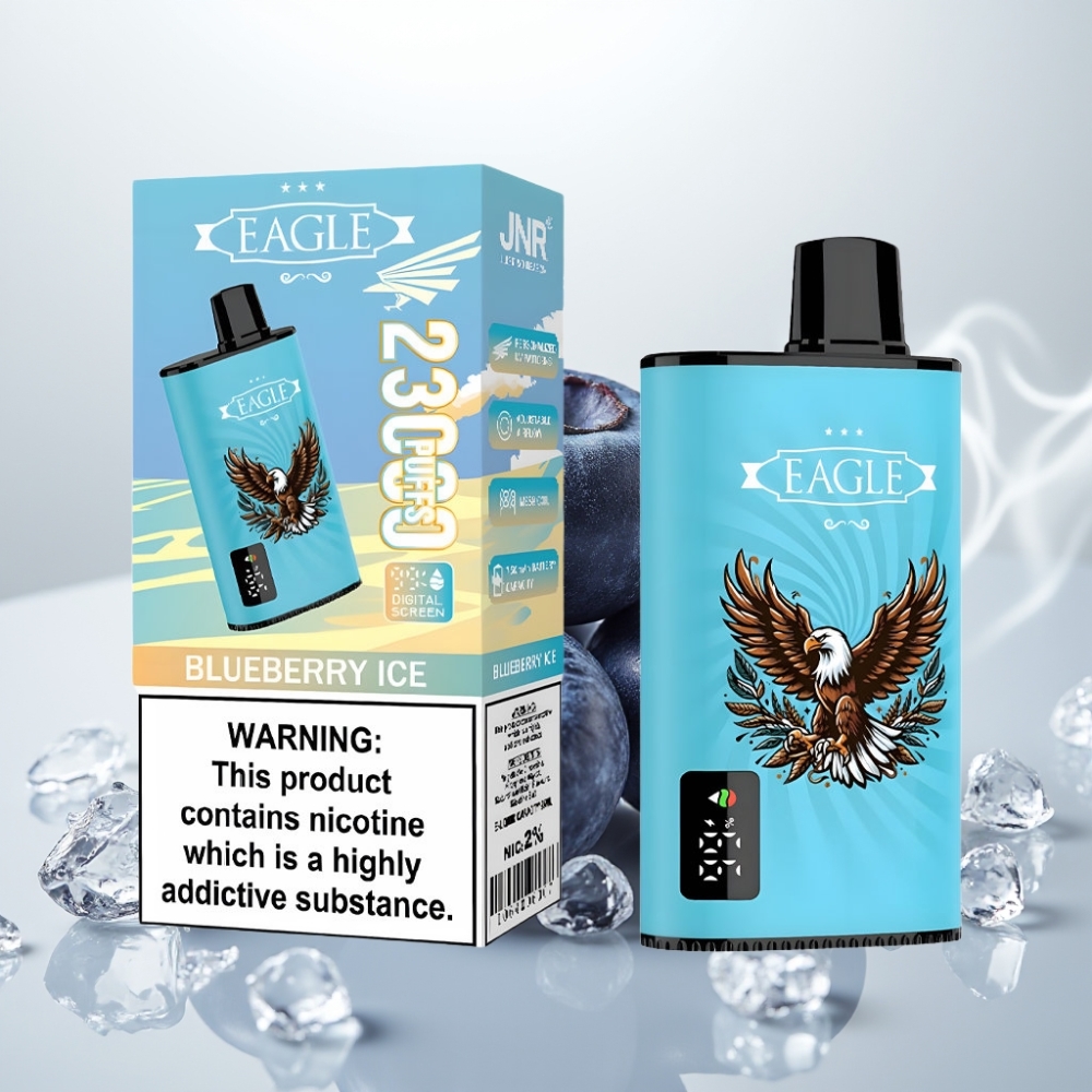 JNR EAGLE Smart 23000 Puffs Digital Screen Adjustable Airflow Blueberry Ice