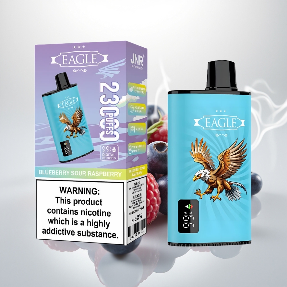 JNR EAGLE Smart 23000 Puffs Digital Screen Adjustable Airflow Blueberry Sour Raspberry