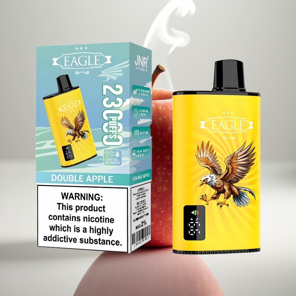 JNR EAGLE Smart 23000 Puffs Digital Screen Mesh Coil Disposable Vape Double Apple