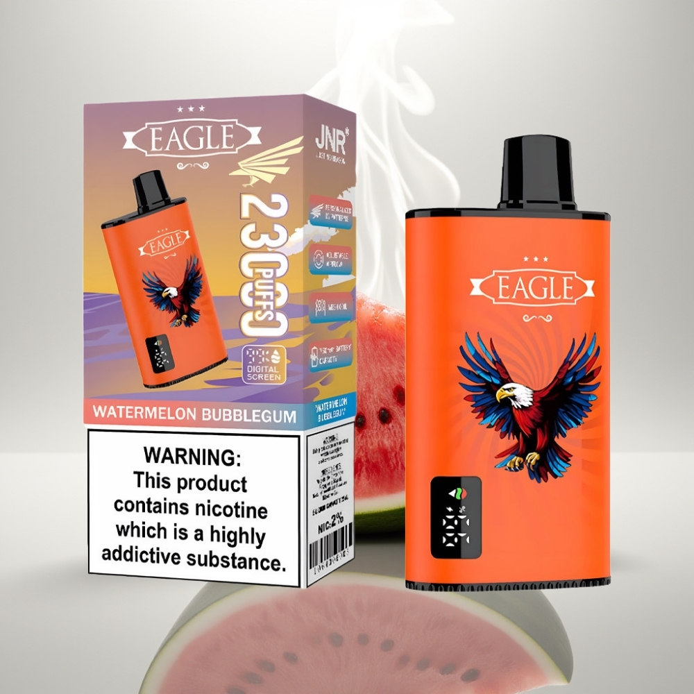JNR EAGLE Smart 23000 Puffs Digital Screen Mesh Coil Watermelon Bubblegum
