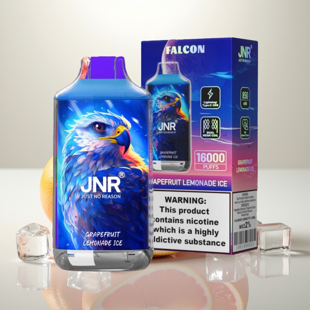 JNR Falcon 16000 Puffs Dual Mesh 22ml Grapefruit Lemonade Ice