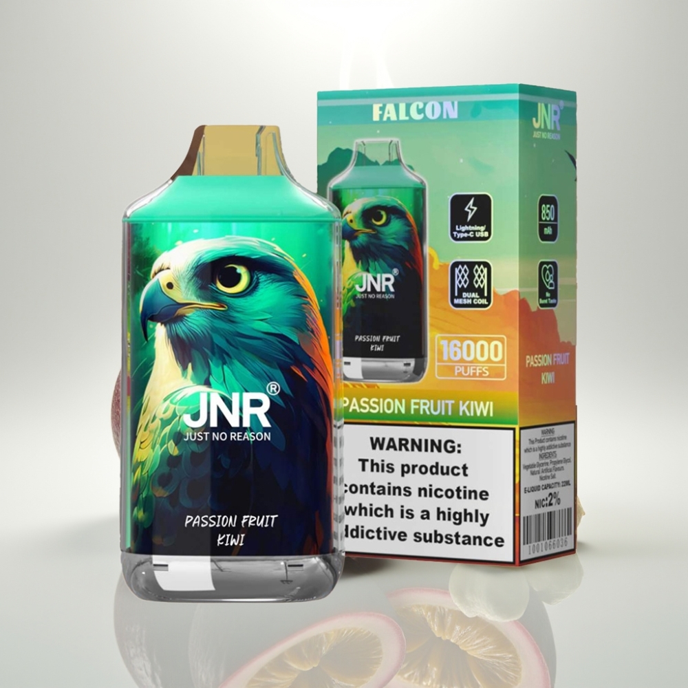 JNR Falcon 16000 Puffs Dual Mesh 22ml Passion Fruit Kiwi