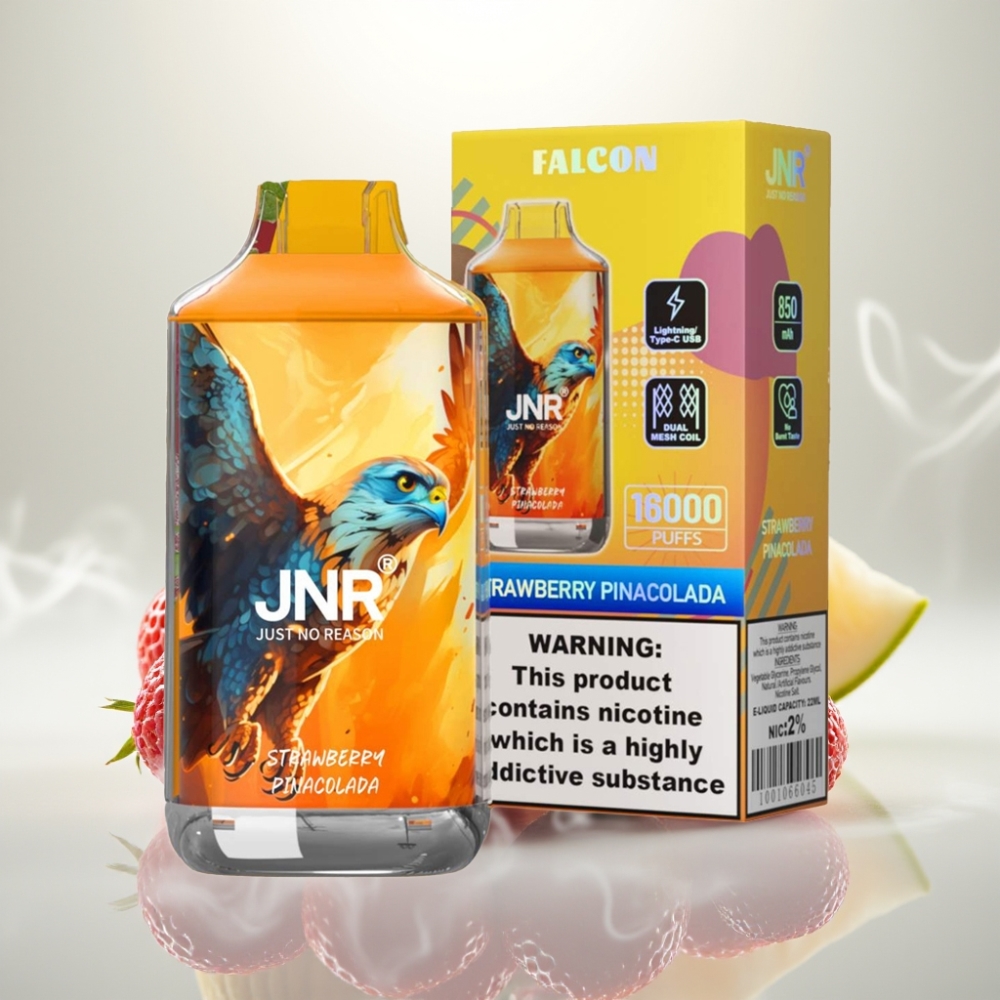 JNR Falcon 16000 Puffs Dual Mesh 22ml Strawberry Pina Colada