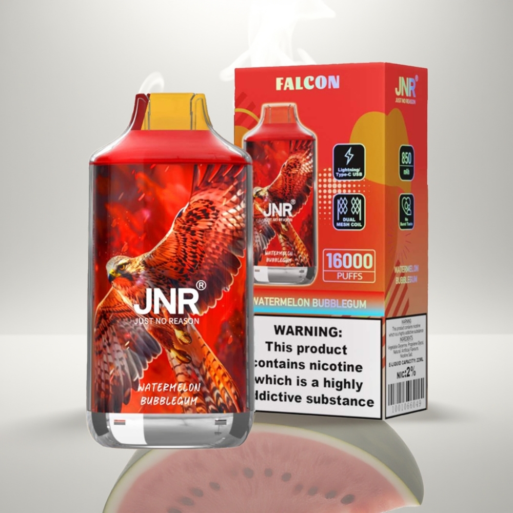 JNR Falcon 16000 Puffs Dual Mesh 22ml Watermelon Bubblegum