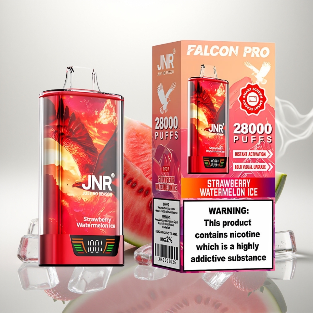 JNR Falcon Pro 28000 Disposable Vape 30ml Dual Mesh Strawberry Watermelon Ice