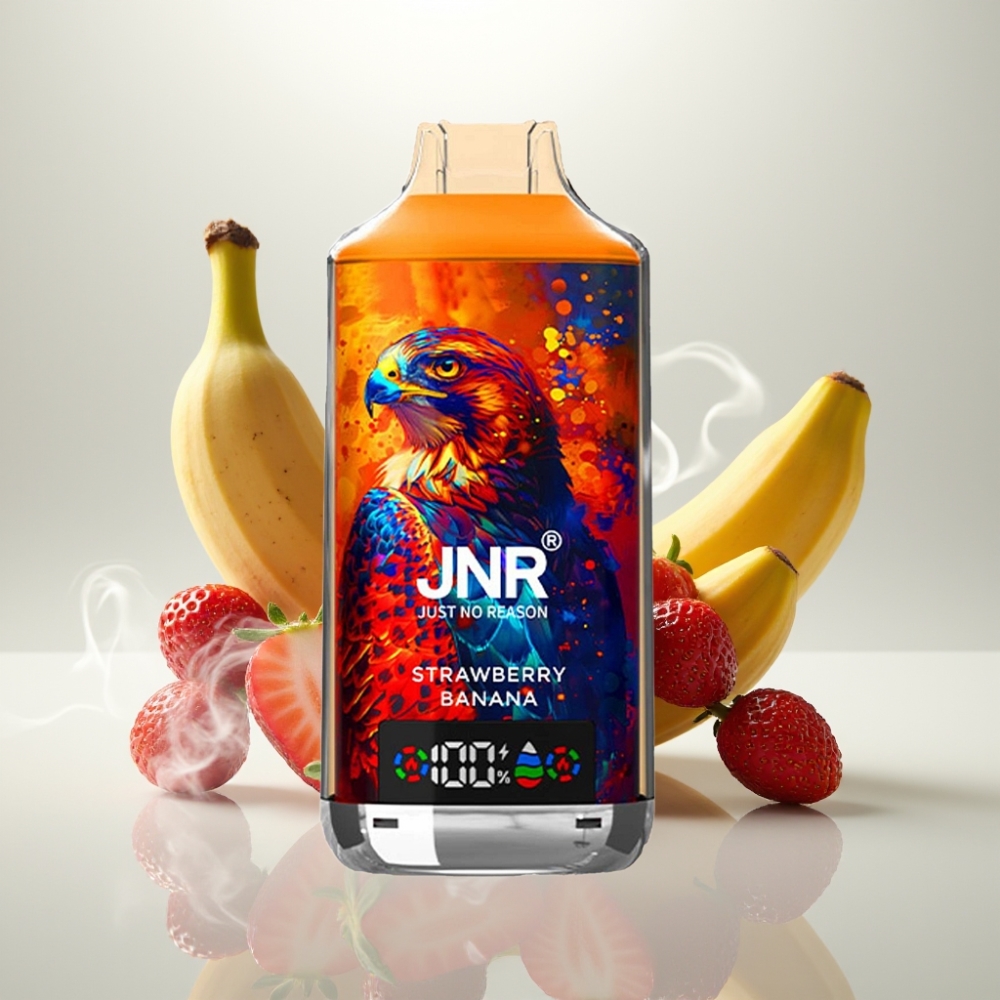 JNR Falcon X 18000 Puffs Dual Mesh Strawberry Banana