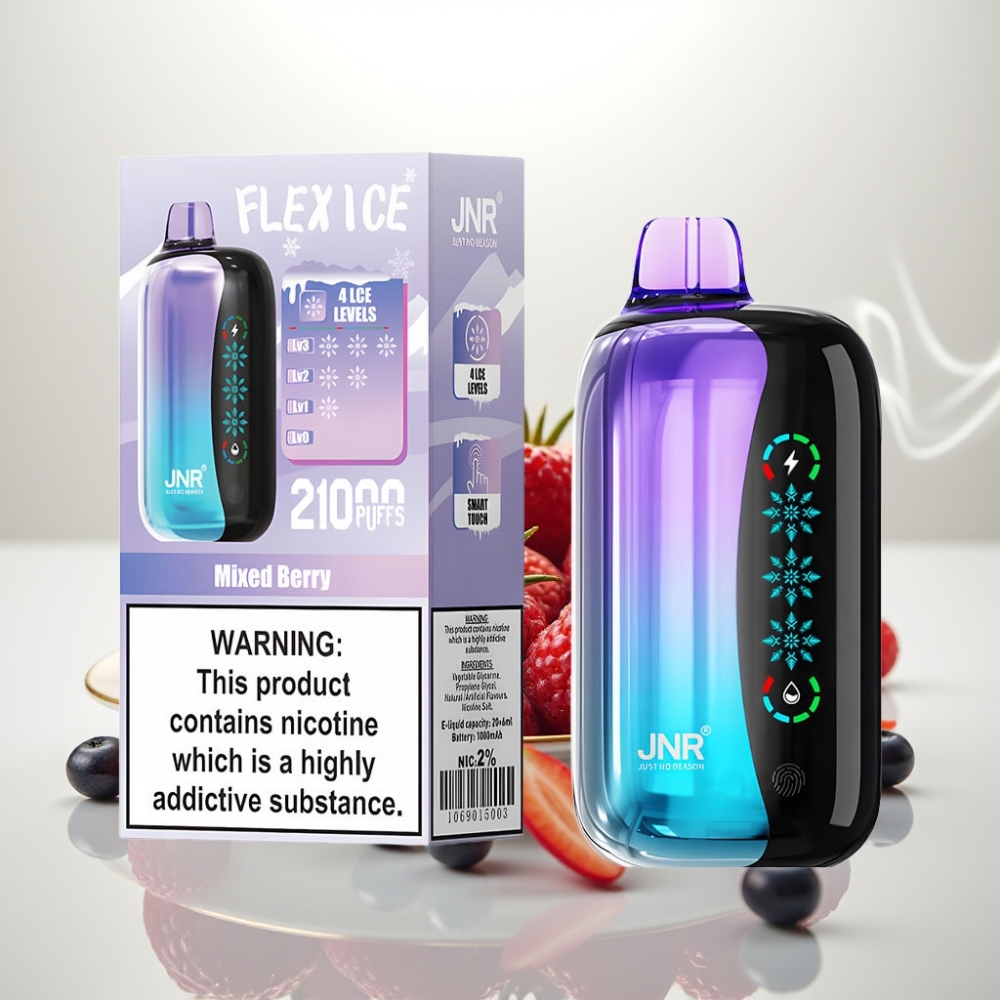 JNR Flex Ice 21000 Puffs Adjustable Airflow Dual Mesh Mixed Berry