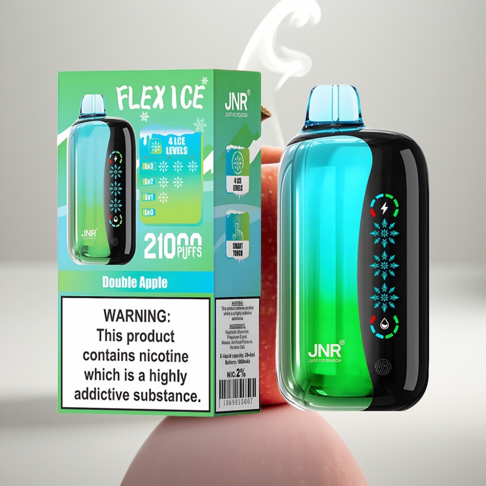 JNR Flex Ice 21000 Puffs Adjustable Airflow Touch Screen Double Apple