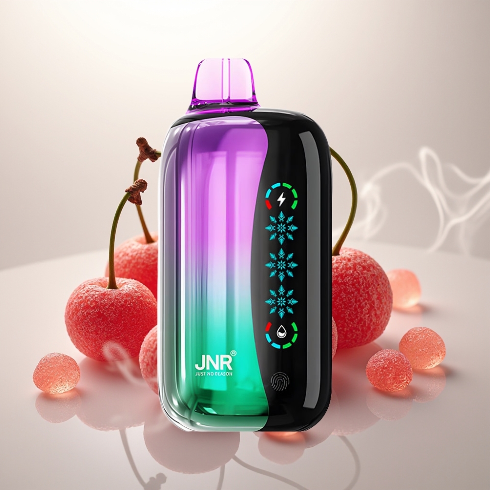 JNR Flex Ice 21000 Puffs Adjustable Airflow Touch Screen Sour Cherry Gummies