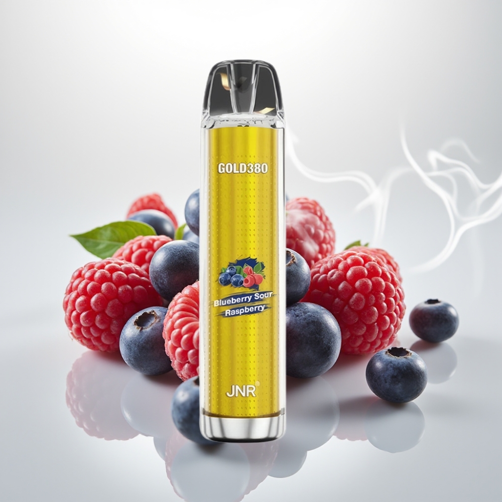 JNR Gold380 6000 Puffs 1500mAh Mesh Blueberry Sour Raspberry