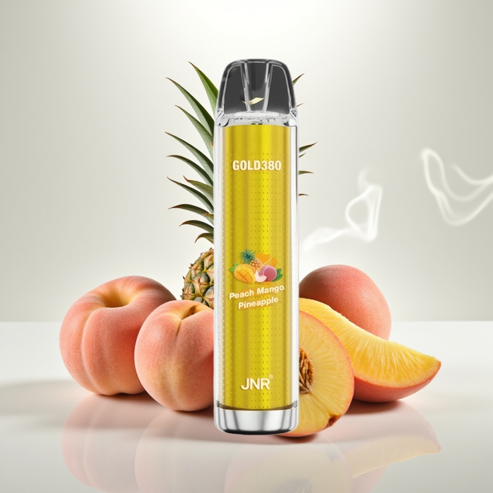 JNR Gold380 6000 Puffs 1500mAh Mesh Peach Mango Pineapple