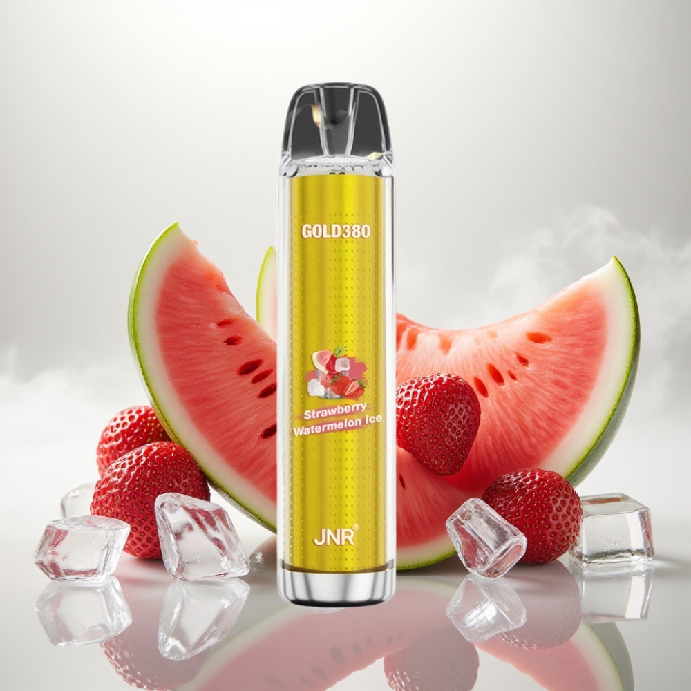 JNR Gold380 6000 Puffs 1500mAh Mesh Strawberry Watermelon Ice Disposable Vape