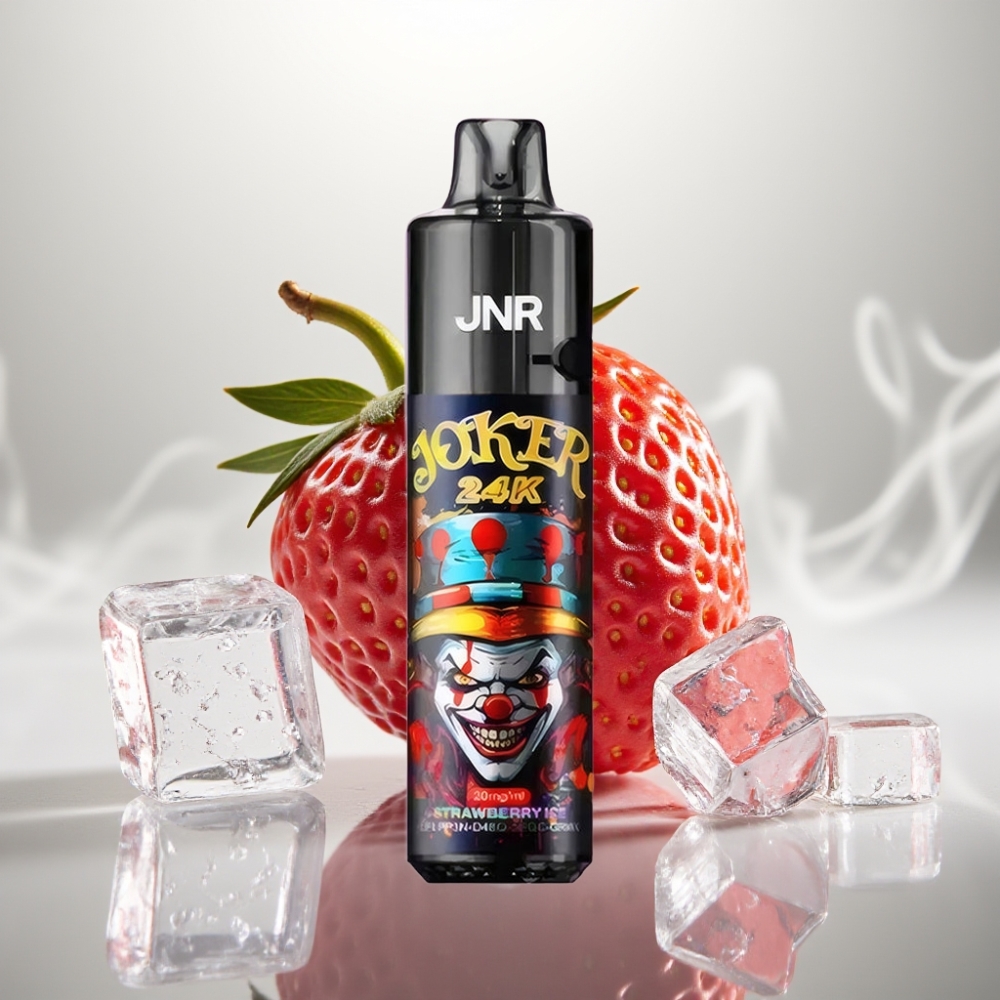 JNR Joker 24K Puffs Refillable 800mAh Strawberry Ice
