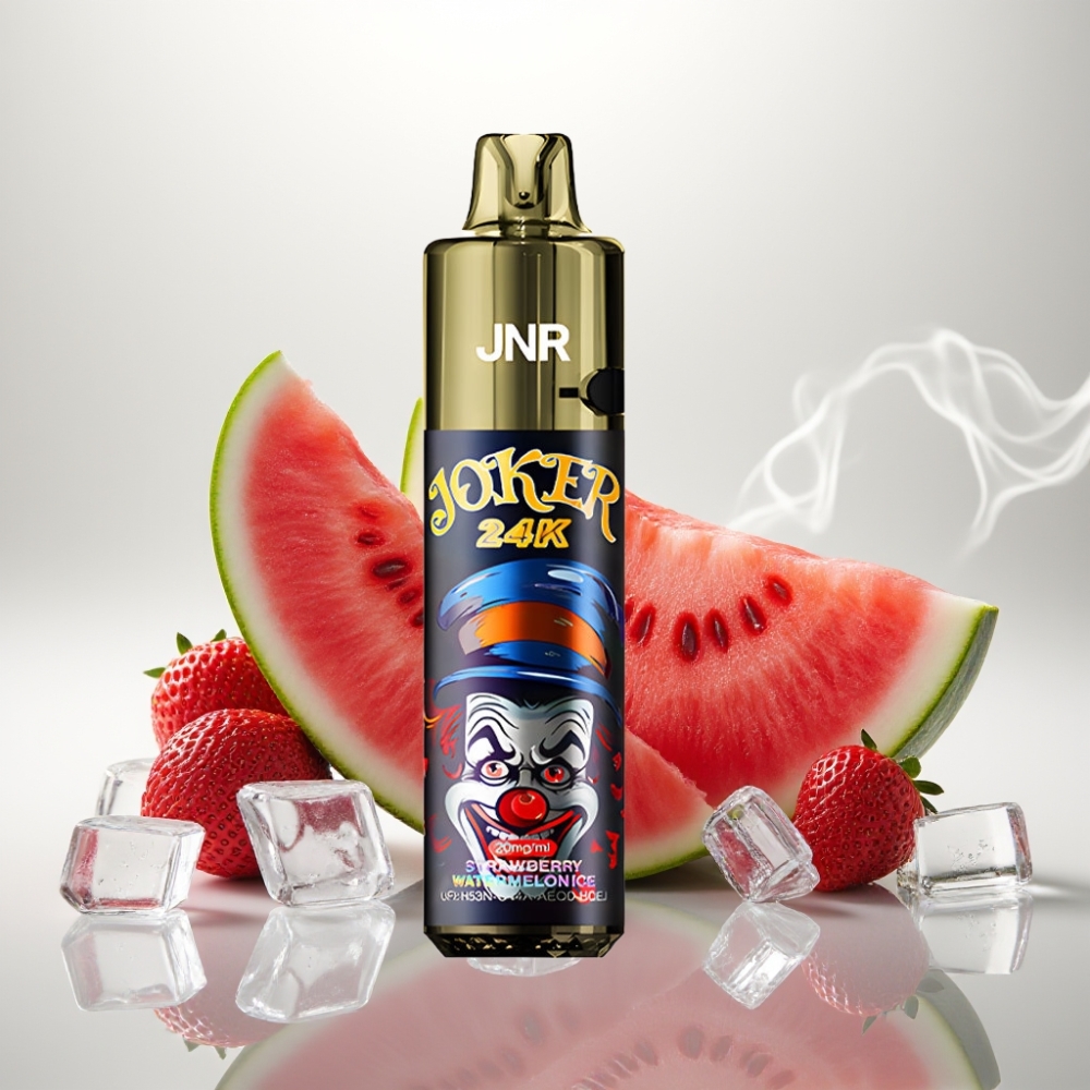 JNR Joker 24K Puffs Refillable 800mAh Strawberry Watermelon Ice