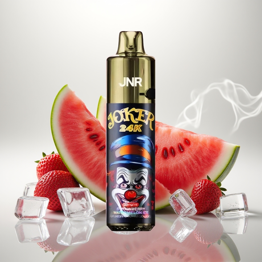 JNR Joker 24K Puffs Refillable 800mAh Strawberry Watermelon Ice