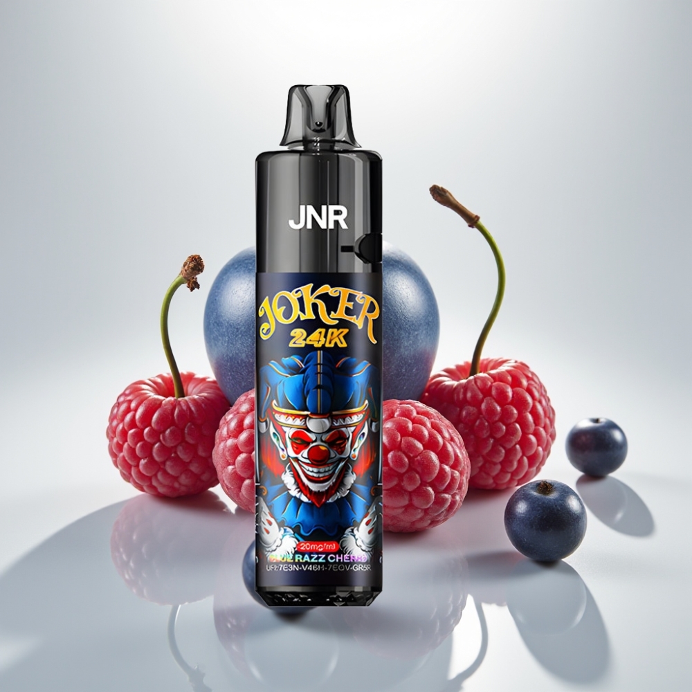 JNR Joker 24K Puffs Refillable Pod 800mAh Blue Razz Cherry