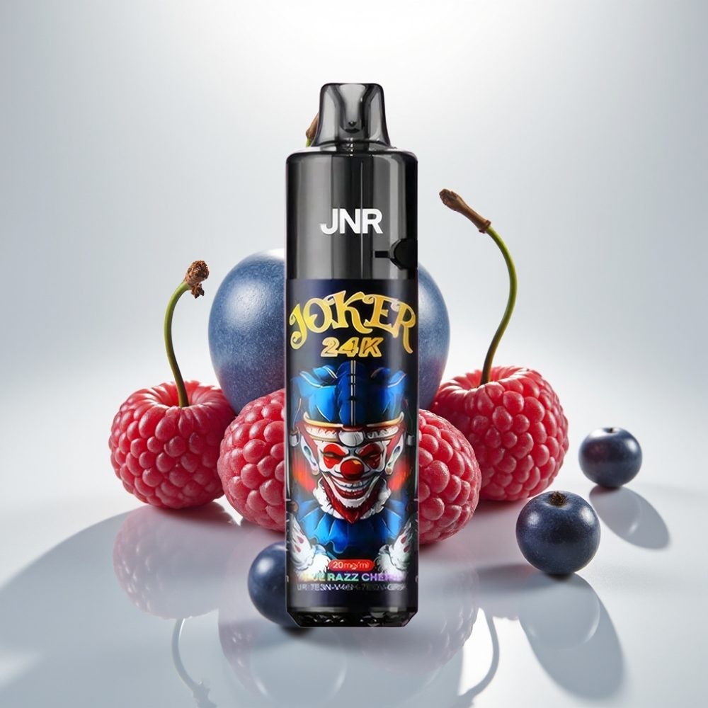 JNR Joker 24K Puffs Refillable Pod 800mAh Blue Razz Cherry