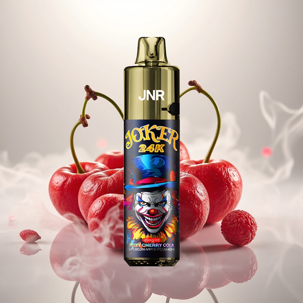 JNR Joker 24K Puffs Refillable Pod Disposable Vape Fizzy Cherry Cola