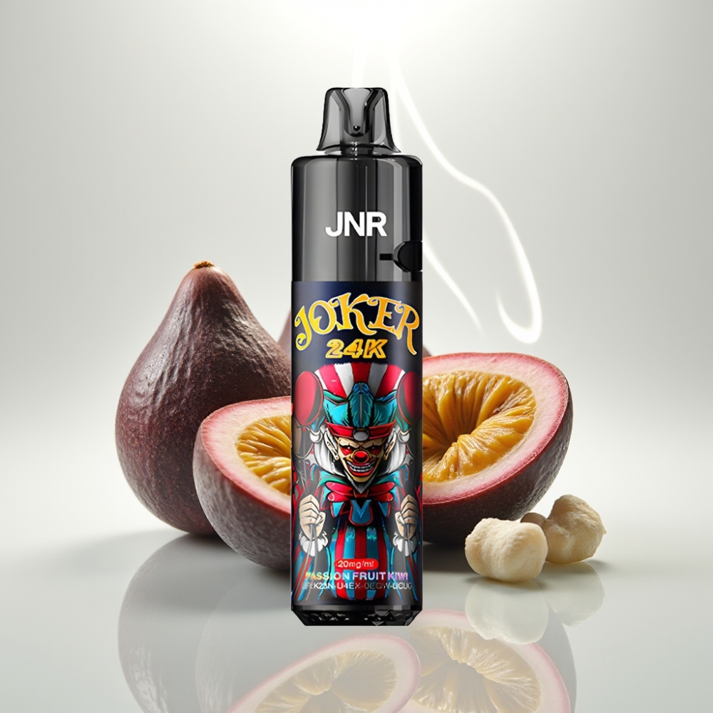JNR Joker 24K Puffs Refillable Pod Disposable Vape Passion Fruit Kiwi
