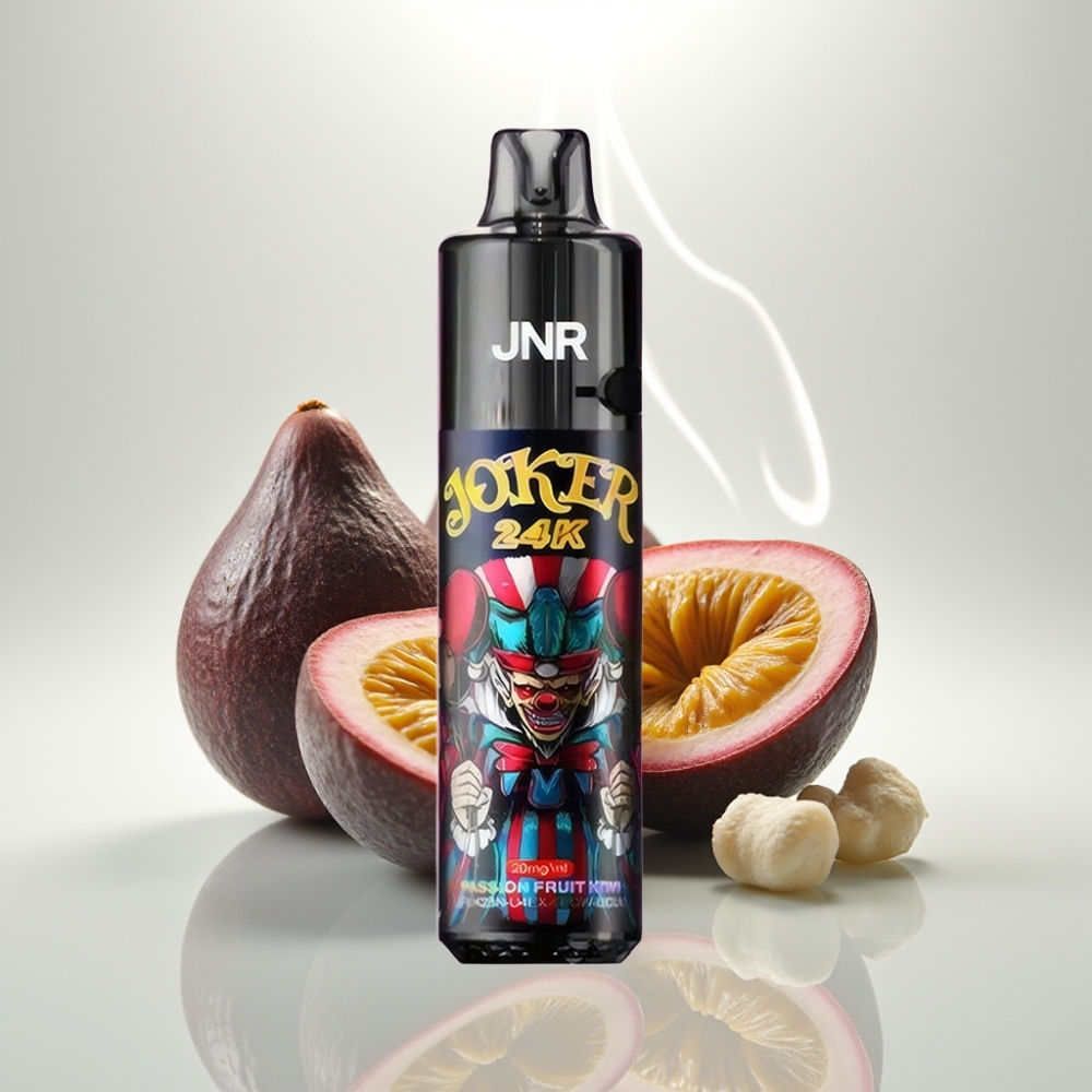 JNR Joker 24K Puffs Refillable Pod Disposable Vape Passion Fruit Kiwi