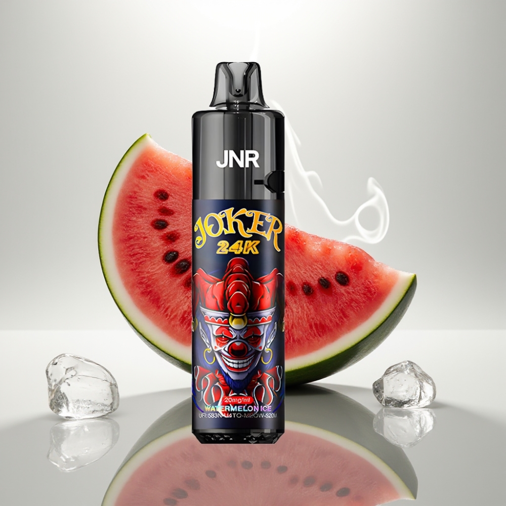 JNR Joker 24K Puffs Refillable Side Fill 800mAh Watermelon Ice