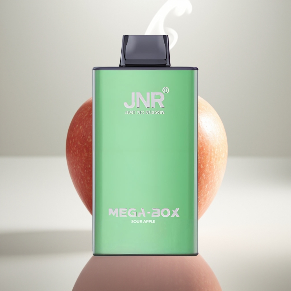 JNR Mega Box 25000 Puffs Dual Mesh 30ml Disposable Vape Sour Apple