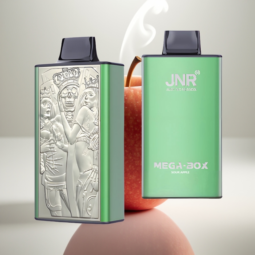 JNR Mega Box 25000 Puffs Dual Mesh 30ml Disposable Vape Sour Apple