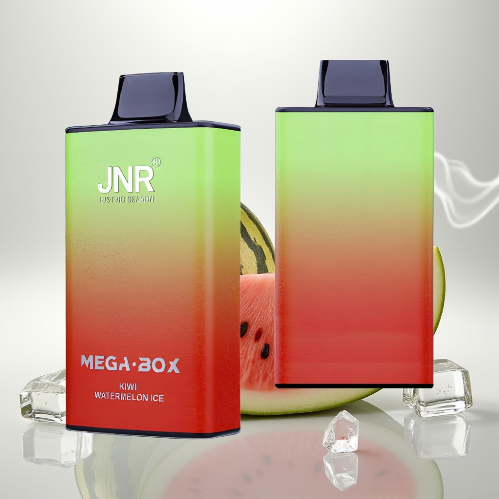 JNR Mega Box 25000 Puffs Dual Mesh 30ml Kiwi Watermelon Ice