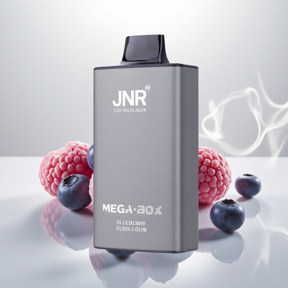 JNR Mega Box 25000 Puffs Dual Mesh Disposable Vape Blueberry Bubblegum