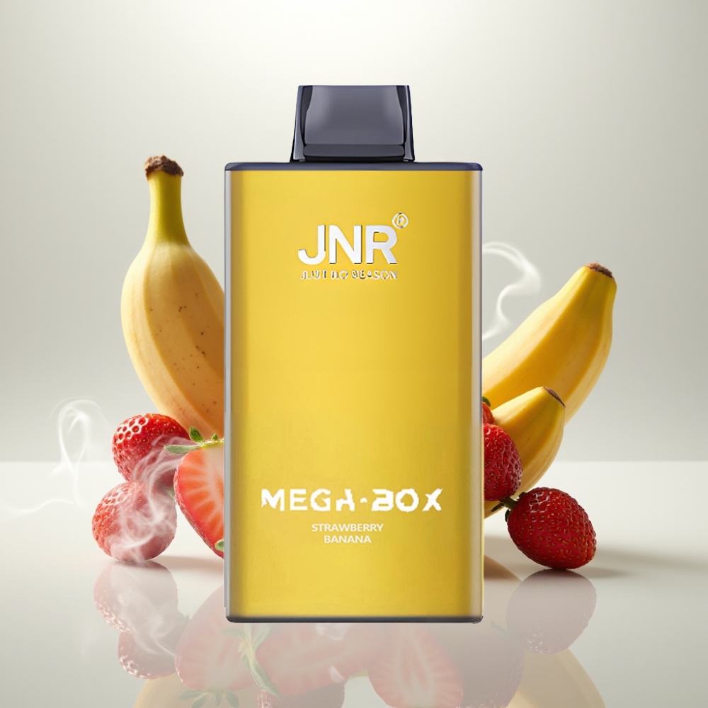 JNR Mega Box 25000 Puffs Dual Mesh Disposable Vape Strawberry Banana