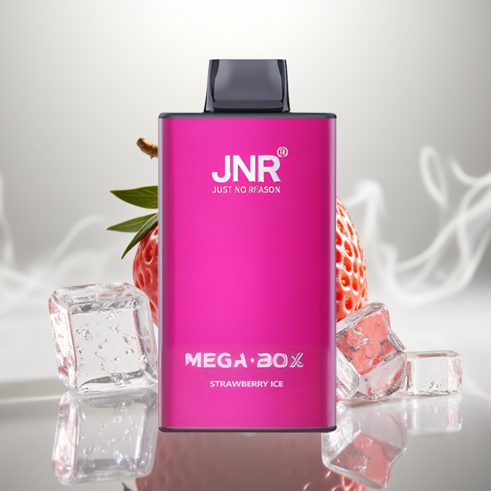 JNR Mega Box 25000 Puffs Dual Mesh Disposable Vape Strawberry Ice
