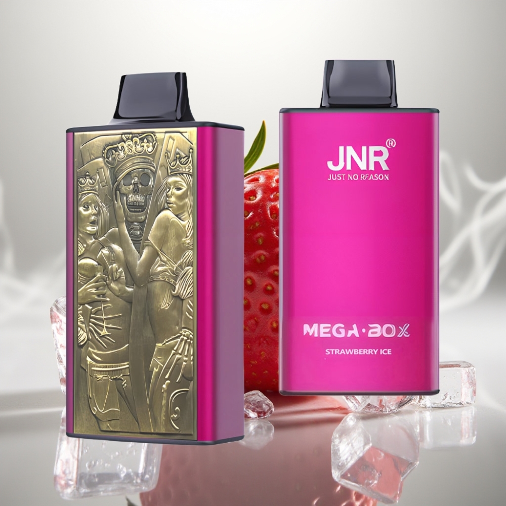 JNR Mega Box 25000 Puffs Dual Mesh Disposable Vape Strawberry Ice