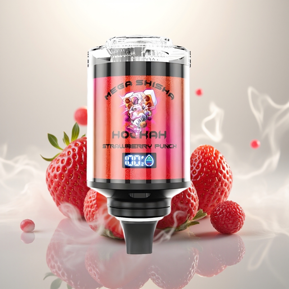 JNR Mega Shisha Hookah 100K Desktop 60ml 2200mAh Strawberry Punch