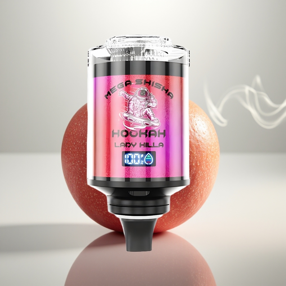 JNR Mega Shisha Hookah 100K Desktop Compatibility 60mL 2200mAh Lady Killa