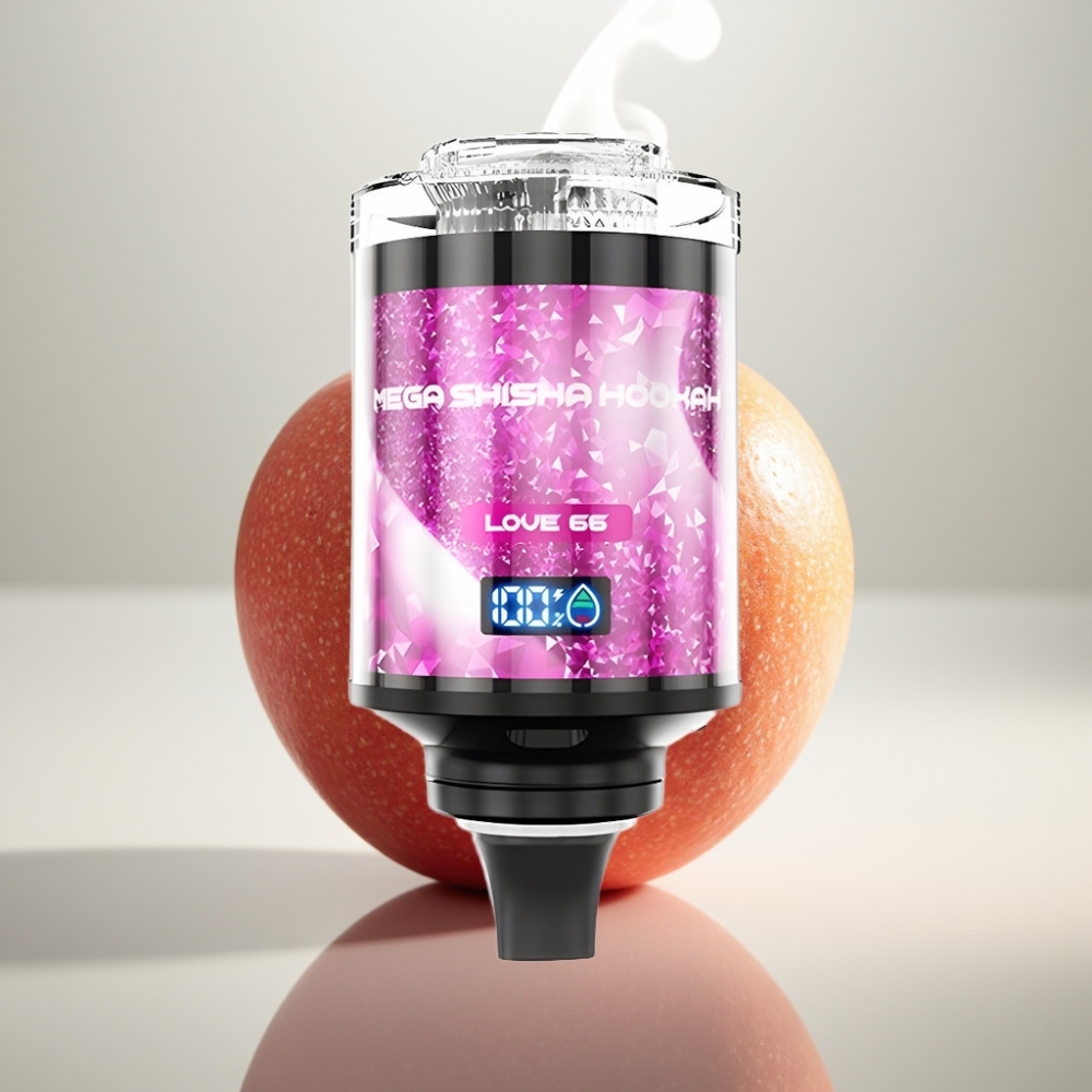 JNR Mega Shisha Hookah 100K Desktop Compatibility 60mL 2200mAh Love 66