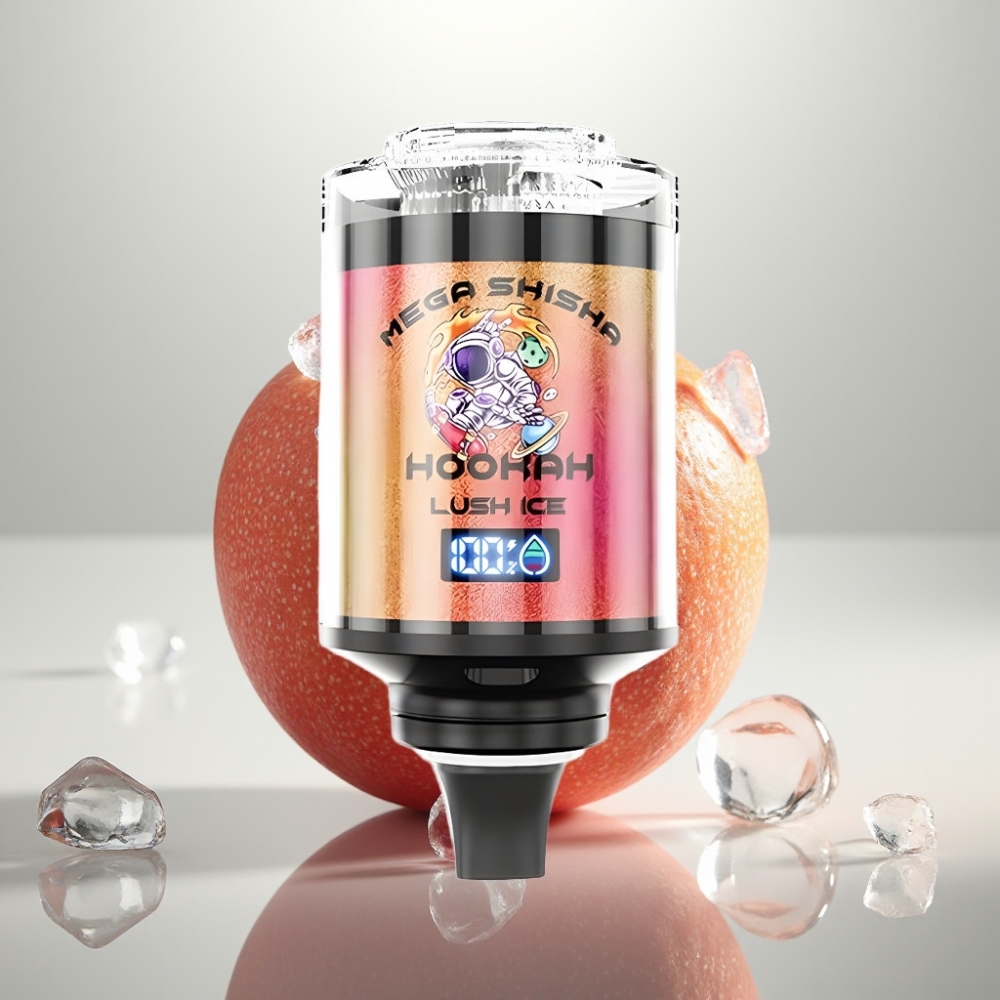 JNR Mega Shisha Hookah 100K Desktop Compatibility 60mL 2200mAh Lush Ice