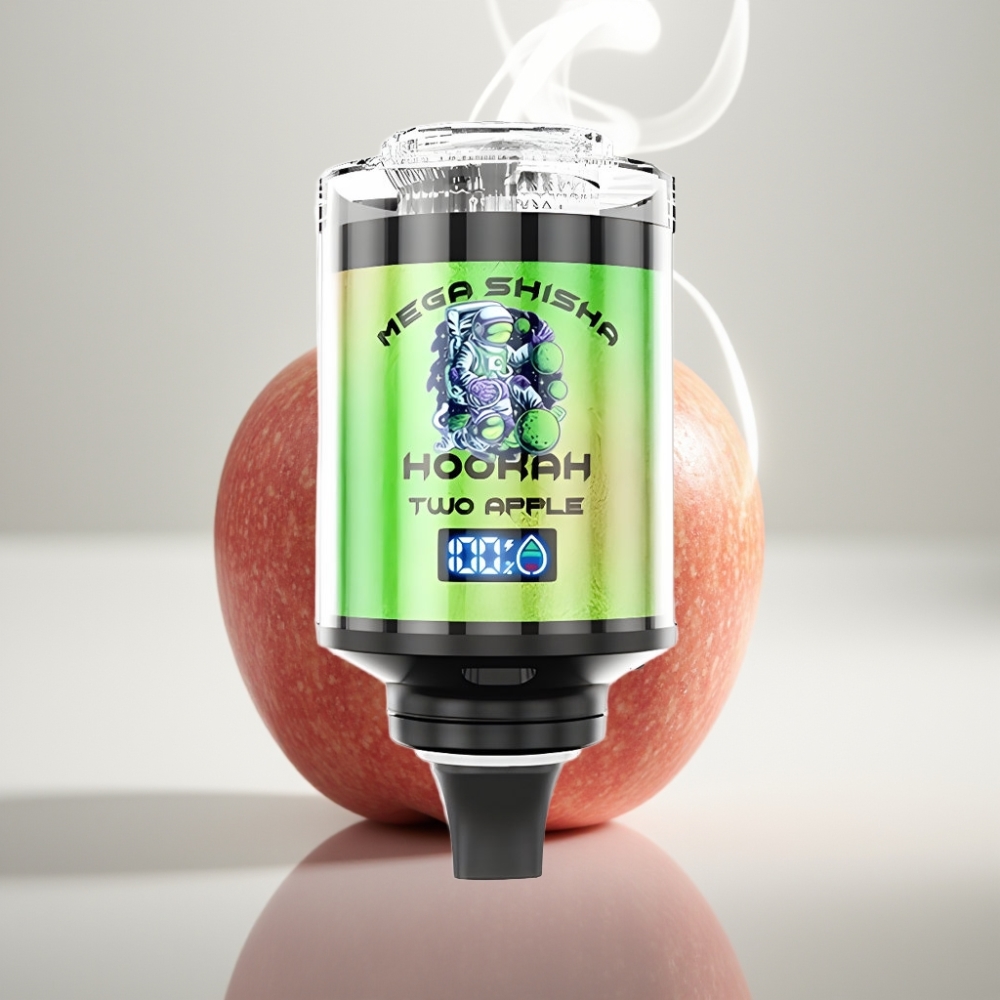 JNR Mega Shisha Hookah 100K Desktop Compatibility 60mL 2200mAh Two Apple