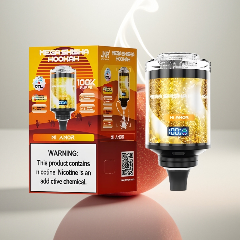 JNR Mega Shisha Hookah 100K Rechargeable Desktop Mi Amor