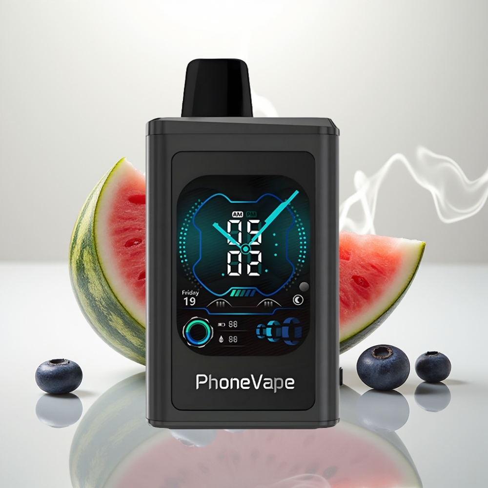 JNR PhoneVape 30000 puffs Rechargeable App Controlled Blueberry Watermelon