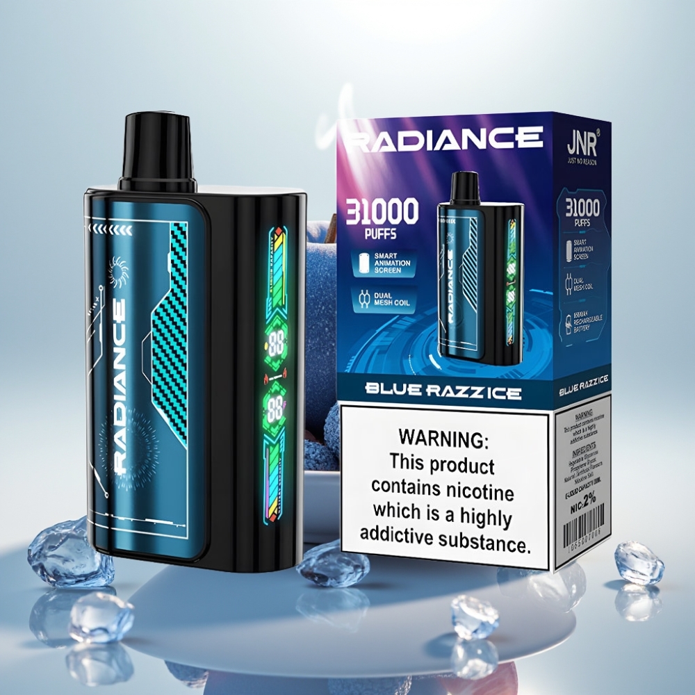JNR Radiance 31000 Puffs Dual Mesh BLUE RAZZ ICE