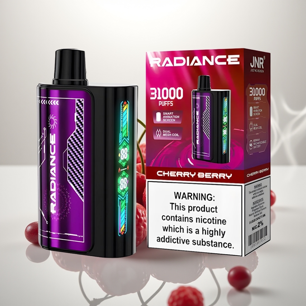JNR Radiance 31000 Puffs Dual Mesh Cherry Berry Disposable Vape